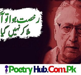Ruḳhsat Hua To Aankh Mila Kar Nahin Gaya By Shahzad Ahmed